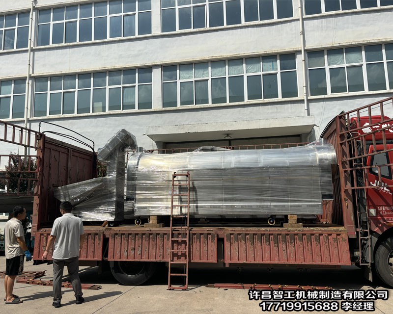 8月26日 四米全套电磁流水线炒货机专车发往内蒙